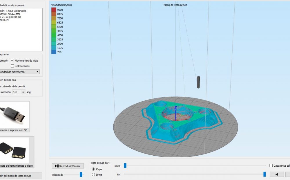 Loncheado con slicer Simplify 3D