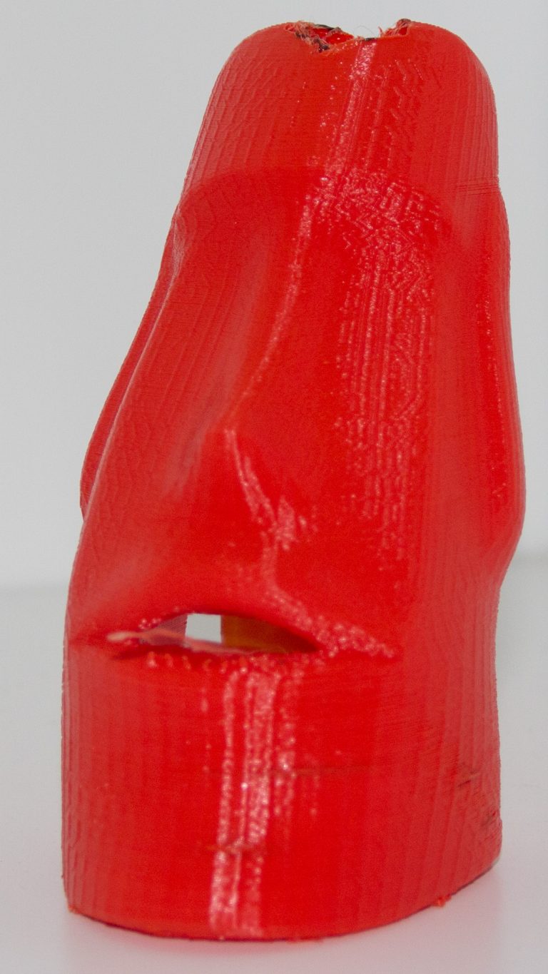 Parte delantera del Moai