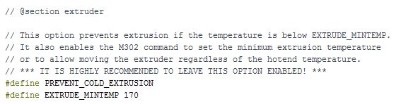 Marlin - prevent cold extrusion